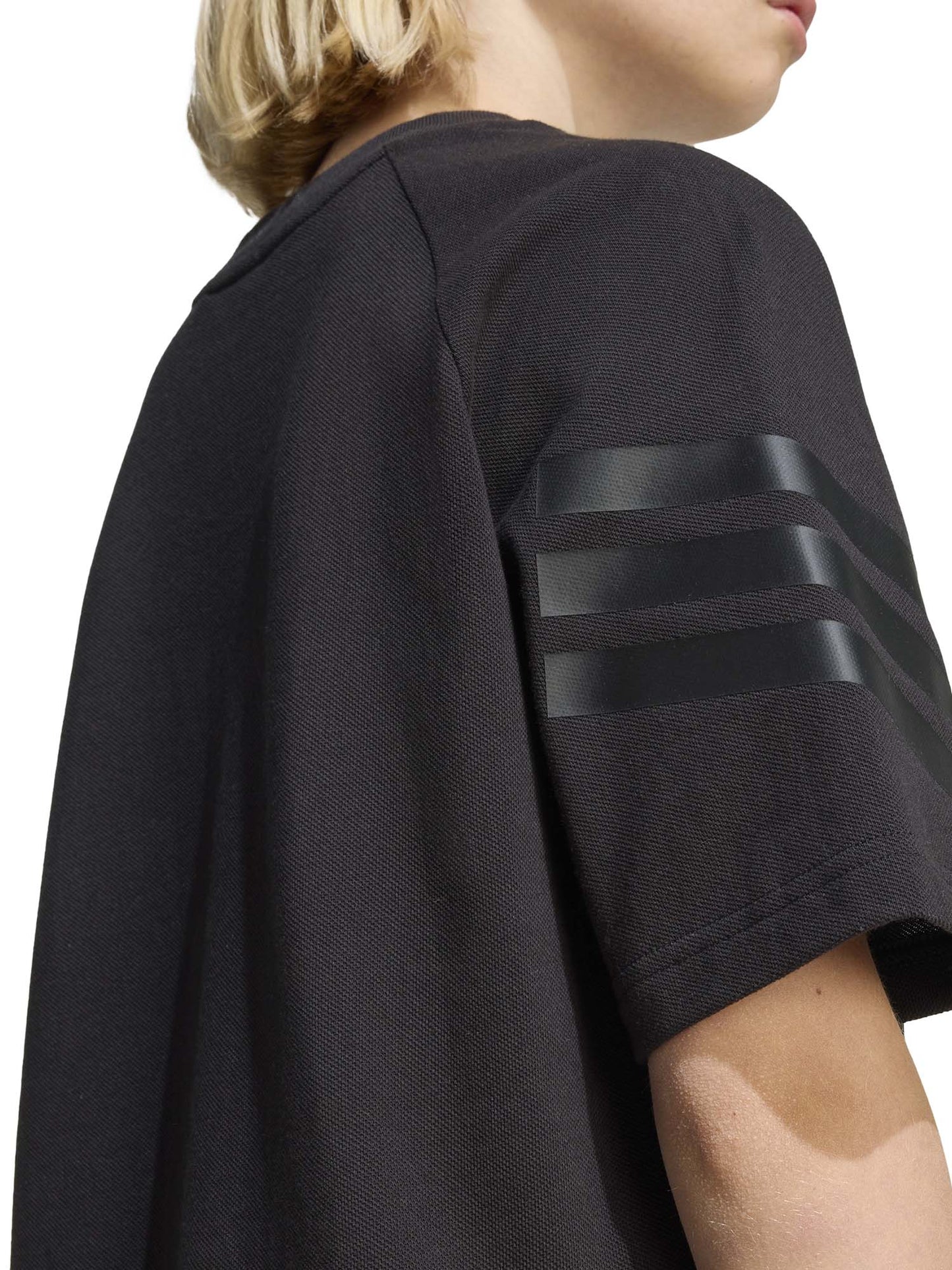 T-SHIRT NERA ADIDAS 3STRIPES JUNIO UNISEX