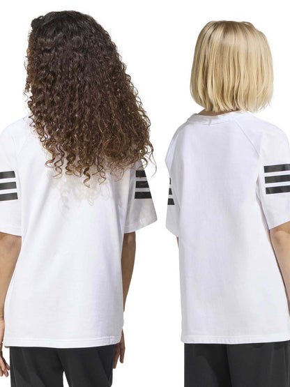 Adidas Future Icons 3 Stripes, t-shirt Unisex bambino bianca