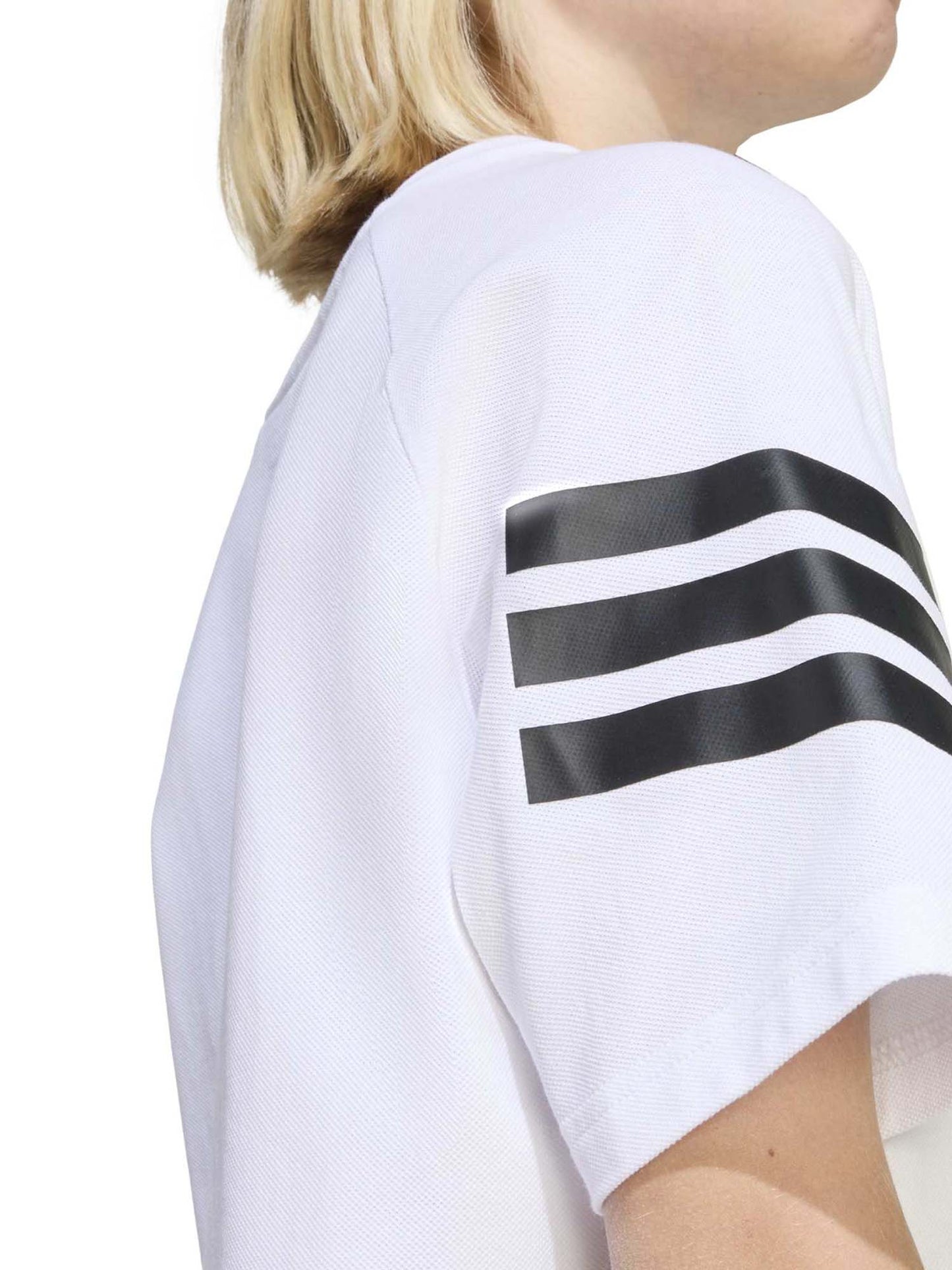 Adidas Future Icons 3 Stripes, t-shirt Unisex bambino bianca