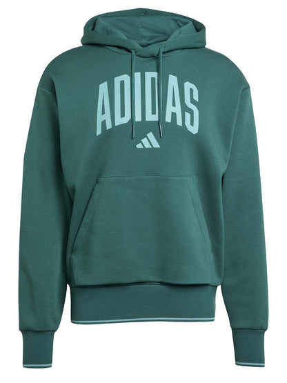FELPA CON CAPPUCCIO COLLEGIATE ADIDAS UOMO VERDONE