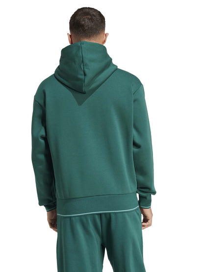 FELPA CON CAPPUCCIO COLLEGIATE ADIDAS UOMO VERDONE