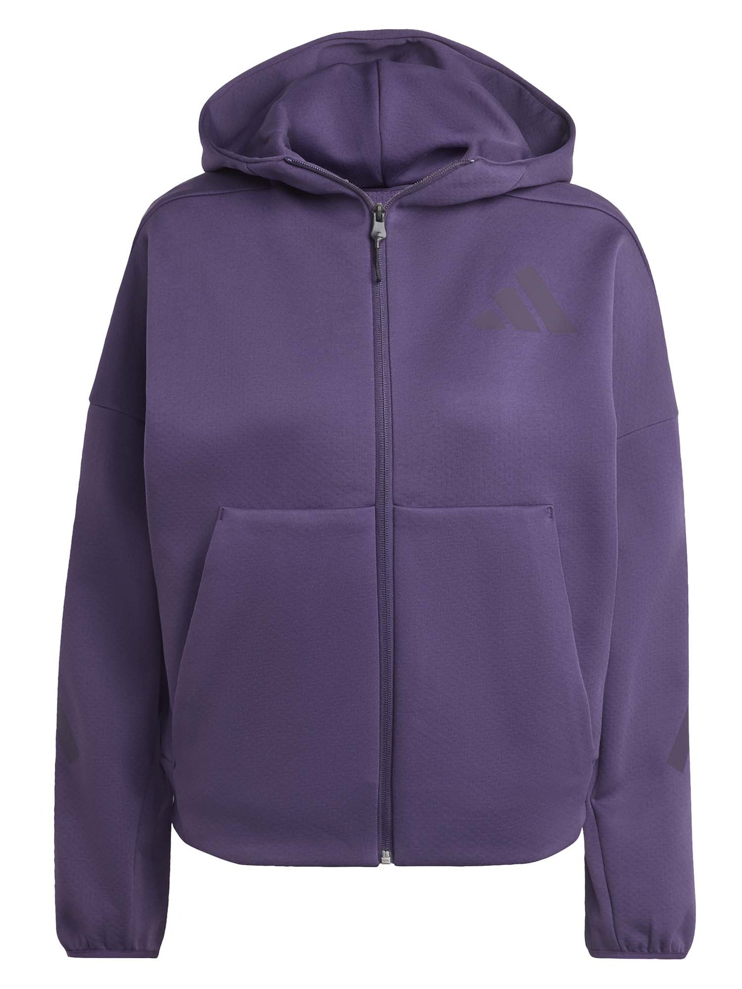 FELPA Z.N.E. FULL ZIP E CAPPUCCIO ADIDAS DA DONNA VIOLA