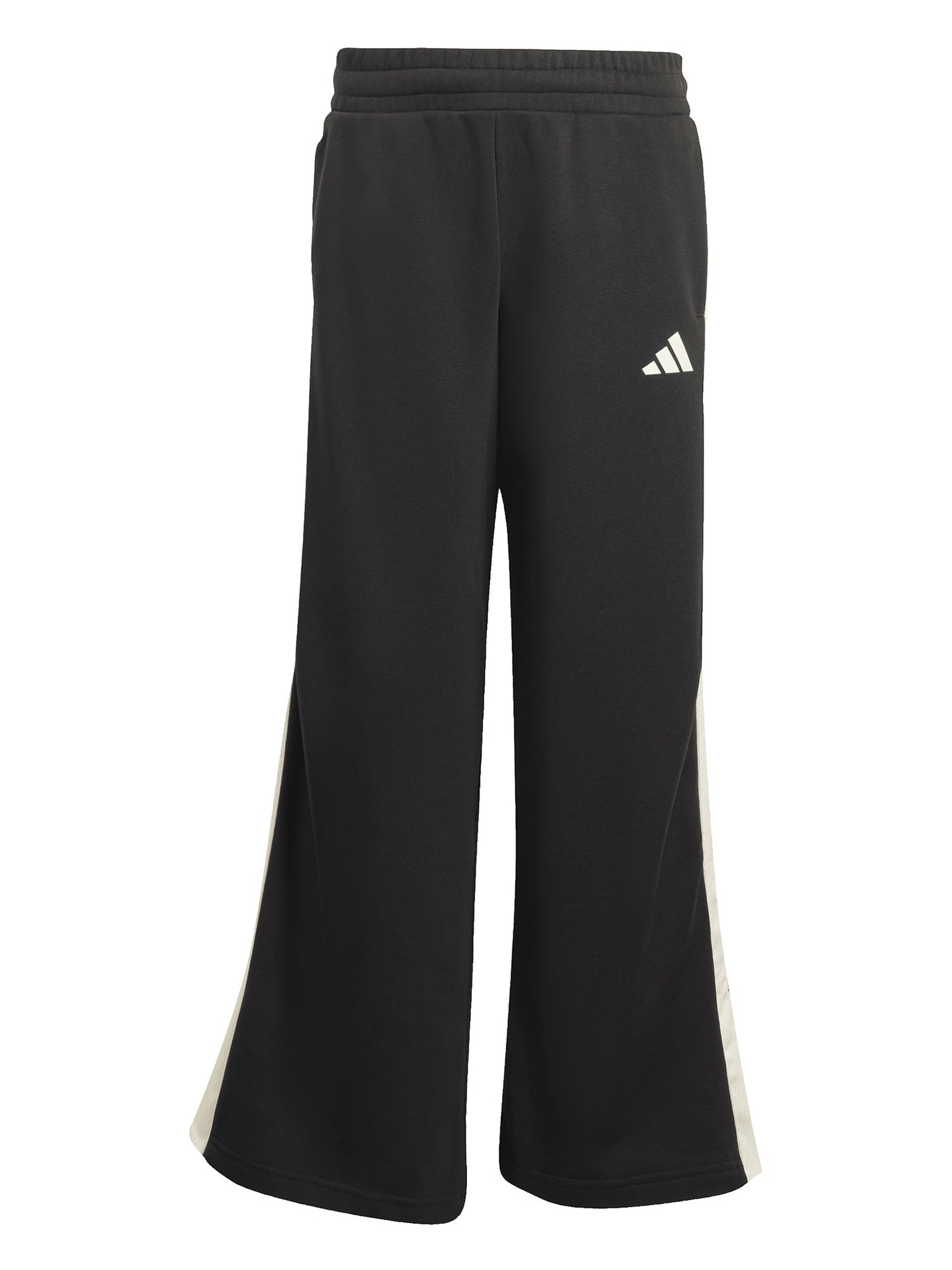 Pantaloni sportivi wide leg Adidas da bambina in nero