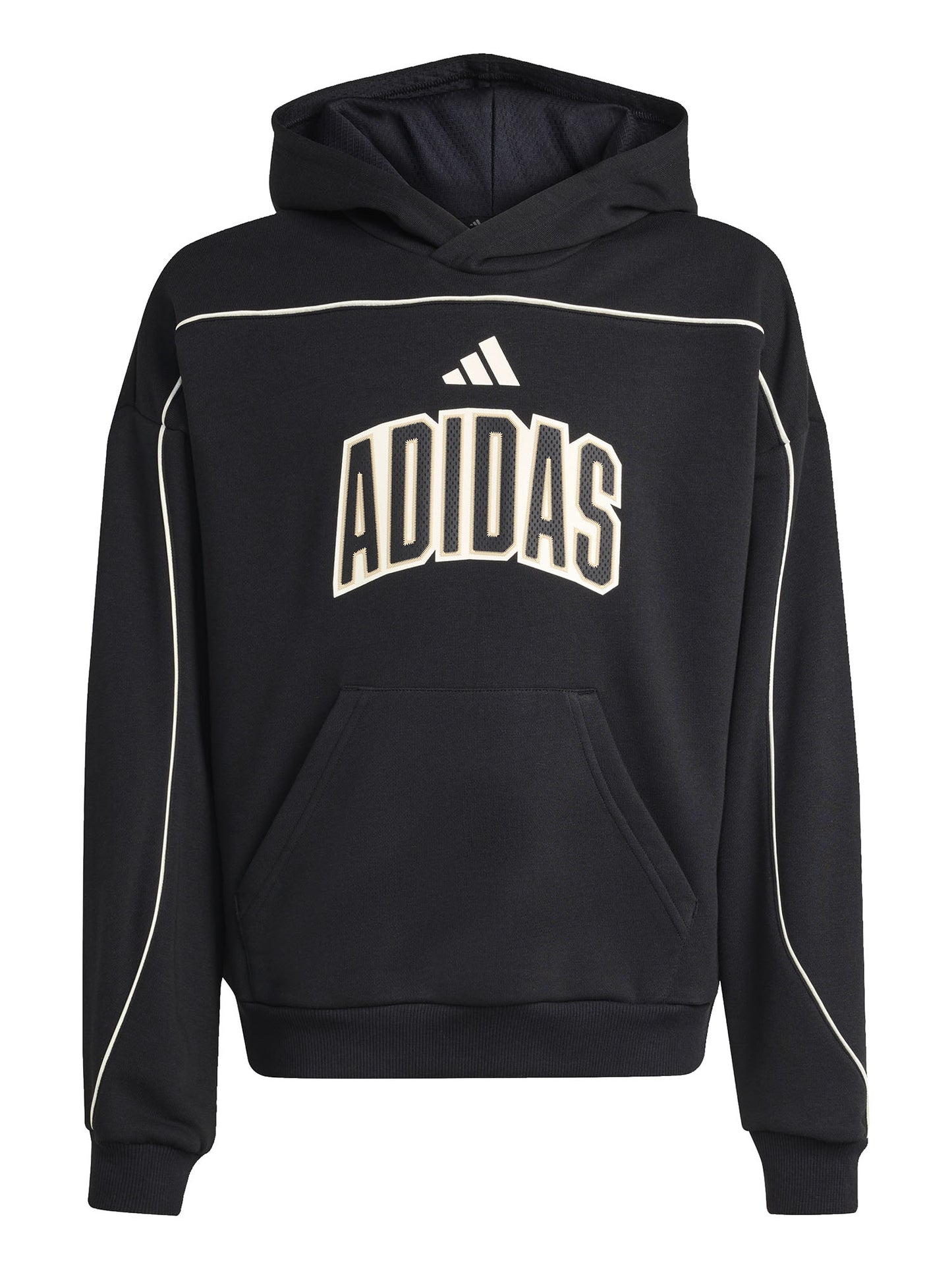 Felpa con cappuccio Adidas Stadium nera per bambino