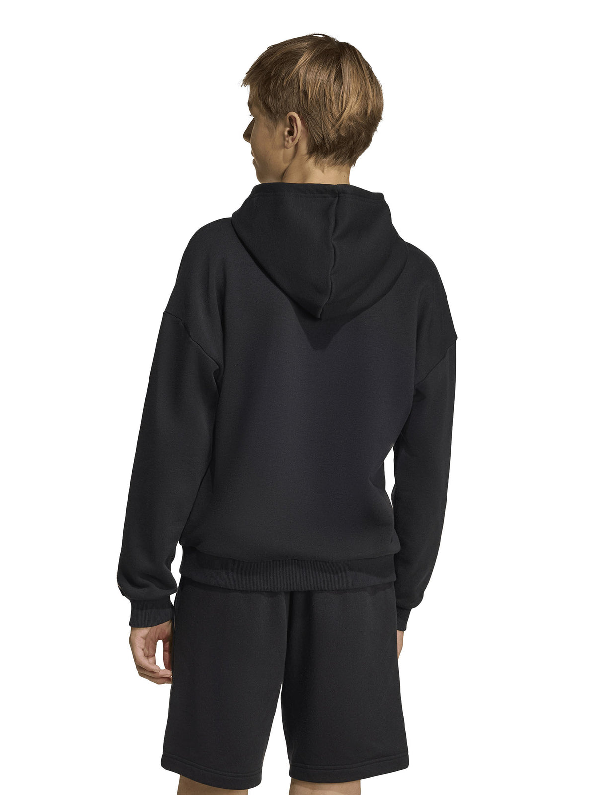 Adidas b felpa capp. da bambino/a nero