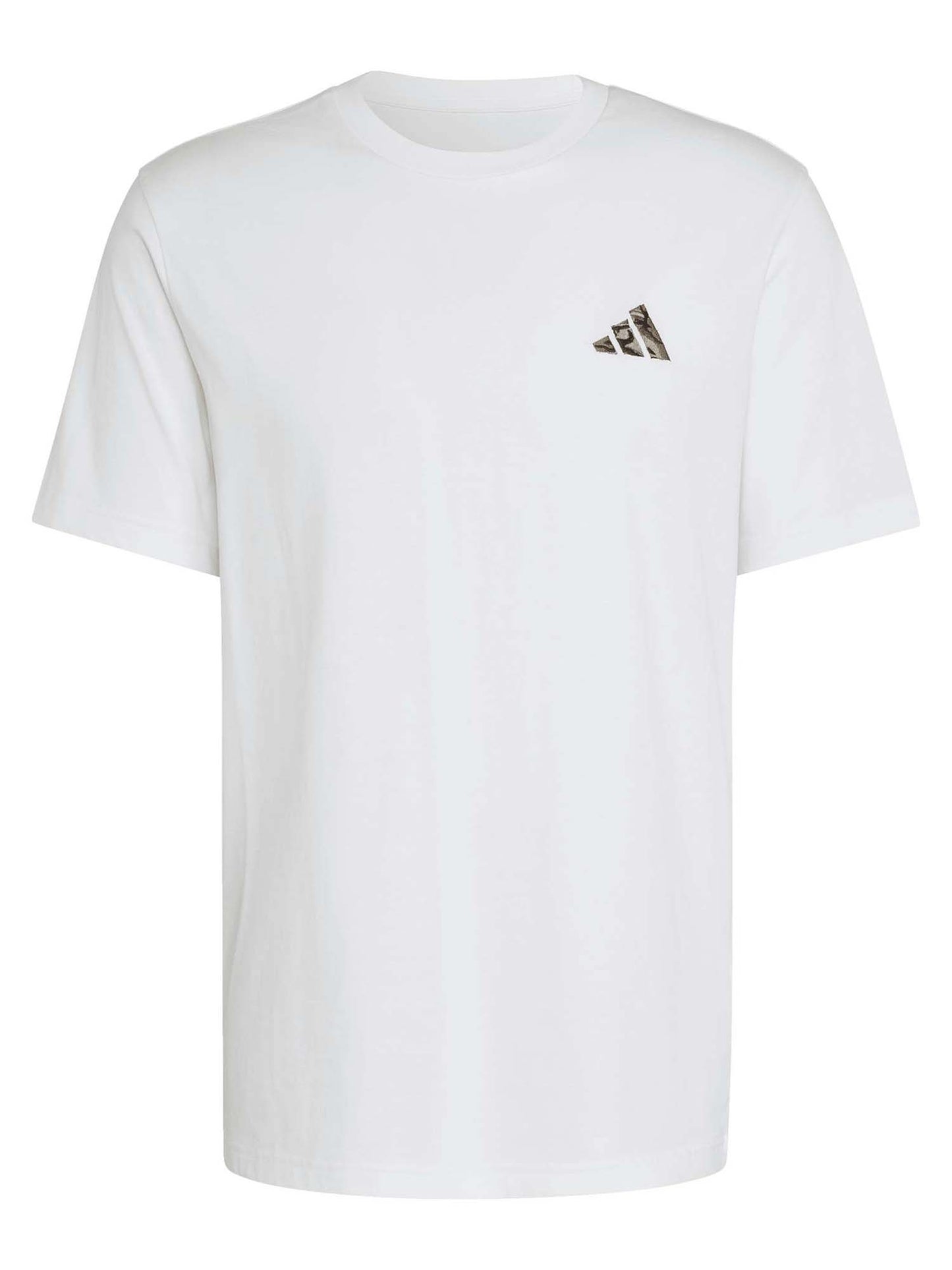 Adidas T-shirt Camo, t-shirt maniche corte da uomo bianca