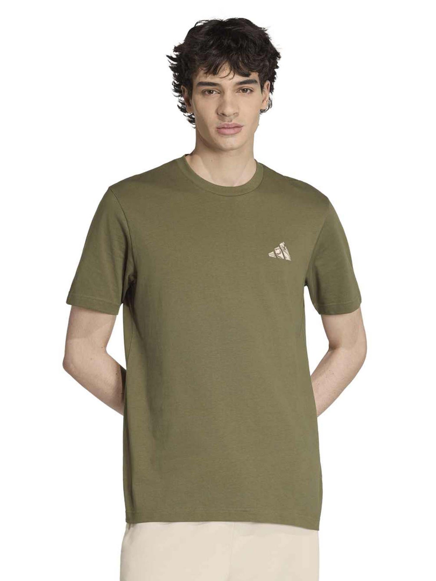 Adidas Camo, t-shirt da uomo verde