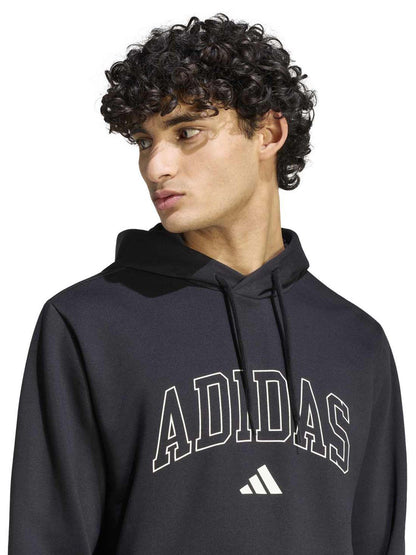 Adidas Collegiate Script, felpa da uomo nera