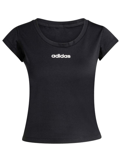 Adidas Hyperglam Baby Tee, t-shirt da donna nera