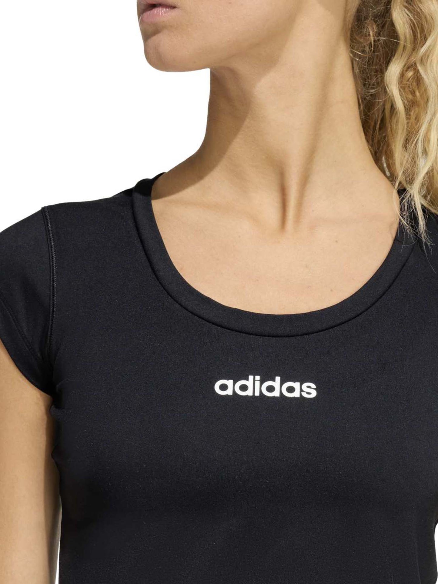 Adidas Hyperglam Baby Tee, t-shirt da donna nera