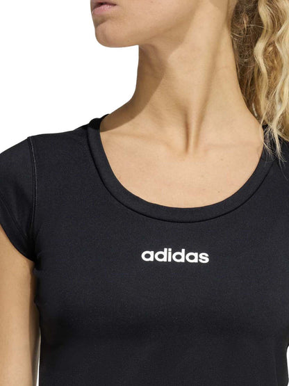 Adidas Hyperglam Baby Tee, t-shirt da donna nera