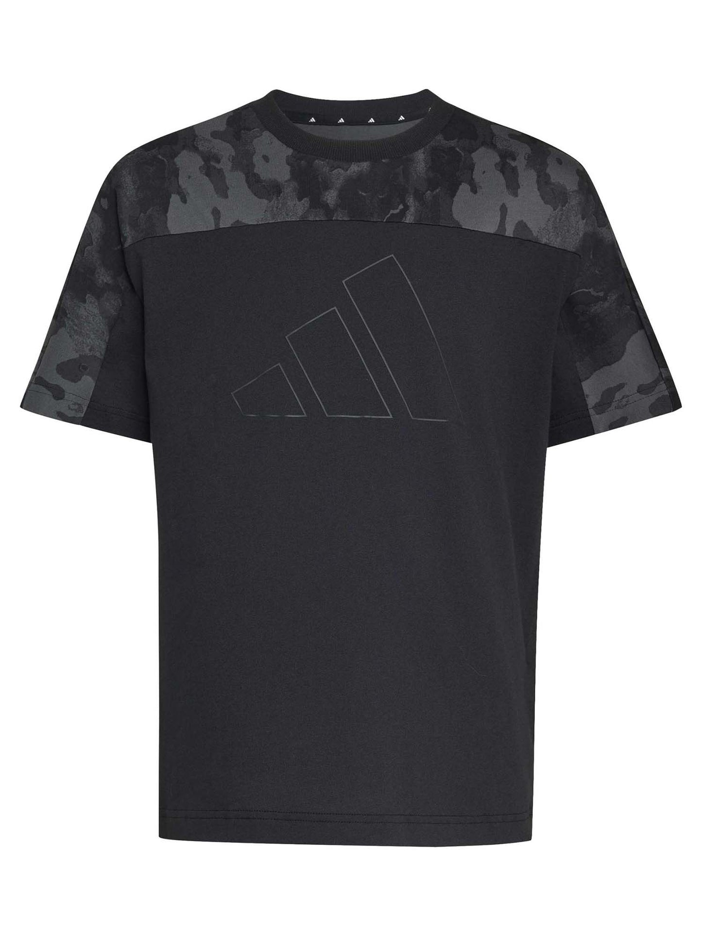 Adidas B. Tee Camo, maglia maniche lunghe Unisex bambino nera