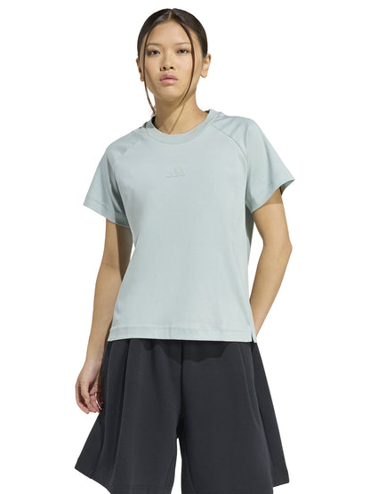 T-SHIRT VERDE ADIDAS SOFT LUX DA DONNA