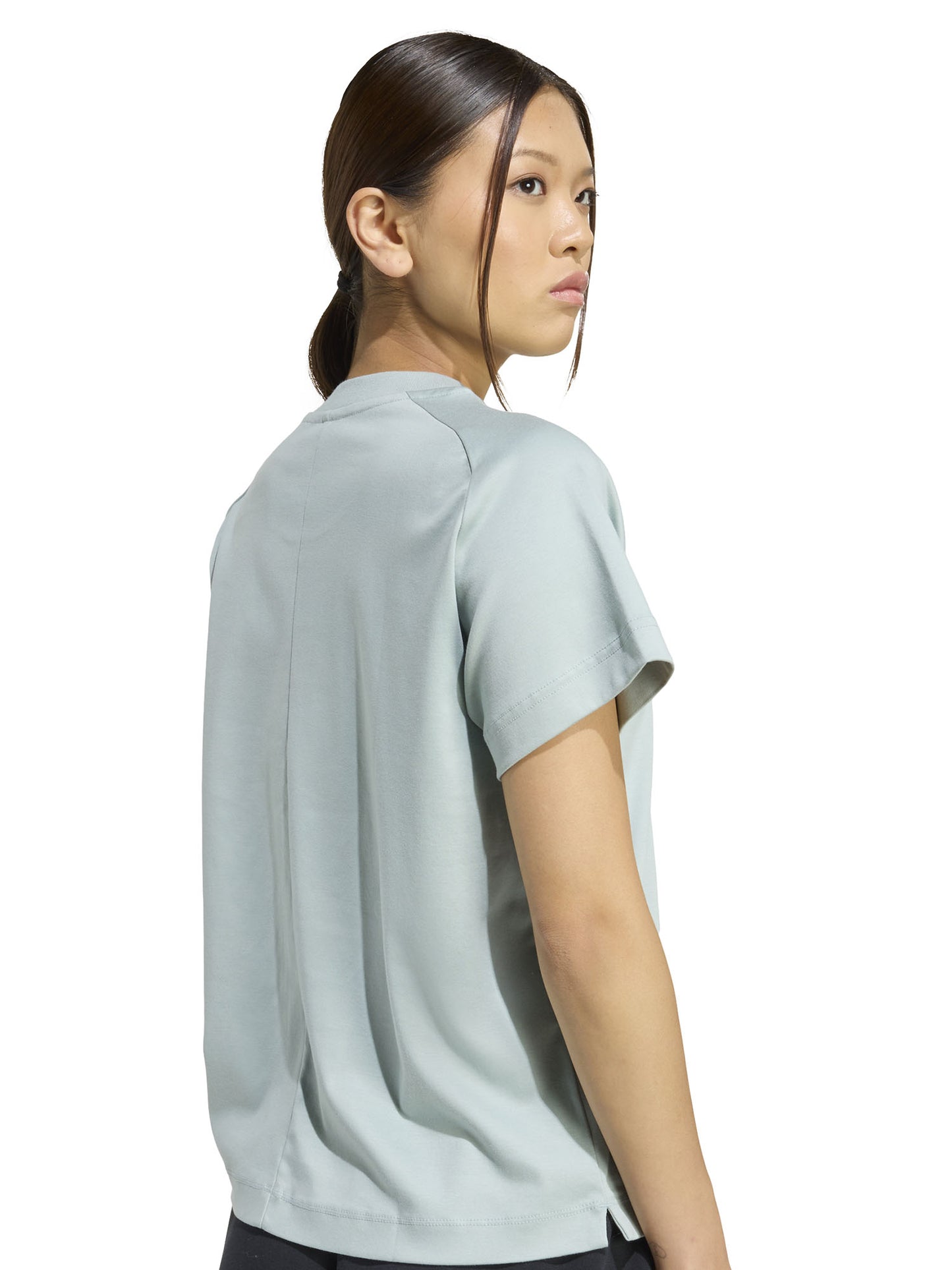 T-SHIRT VERDE ADIDAS SOFT LUX DA DONNA