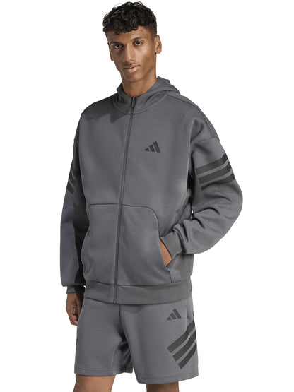 FELPA ANTRACITE ADIDAS FUTURE ICONS 3STRIPES DA UOMO