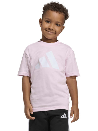 Adidas KD6001 Pink, t-shirt a maniche lunghe unisex bambino rosa