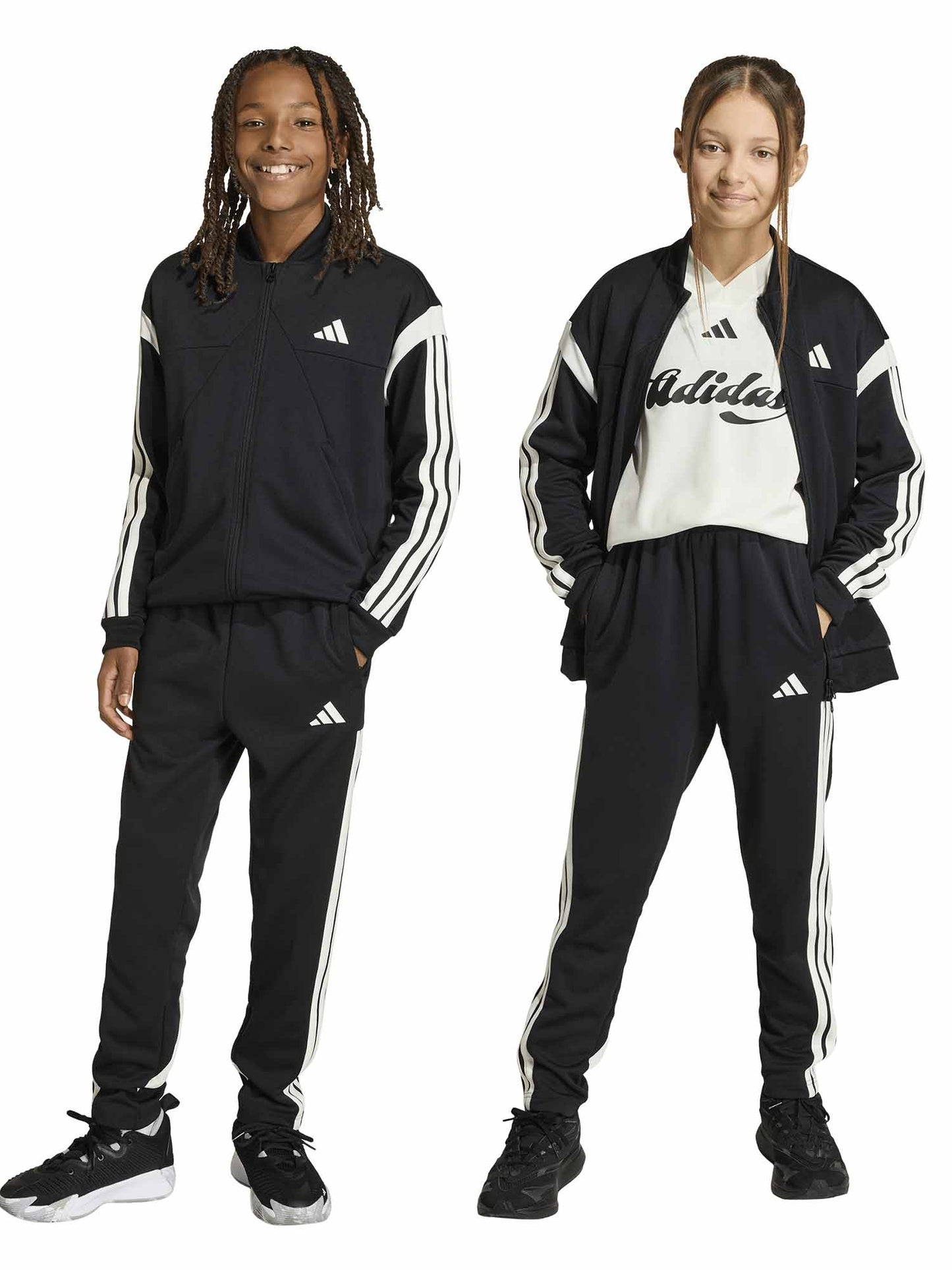 Pantaloni sportivi Adidas House of Tiro bimbo/a neri