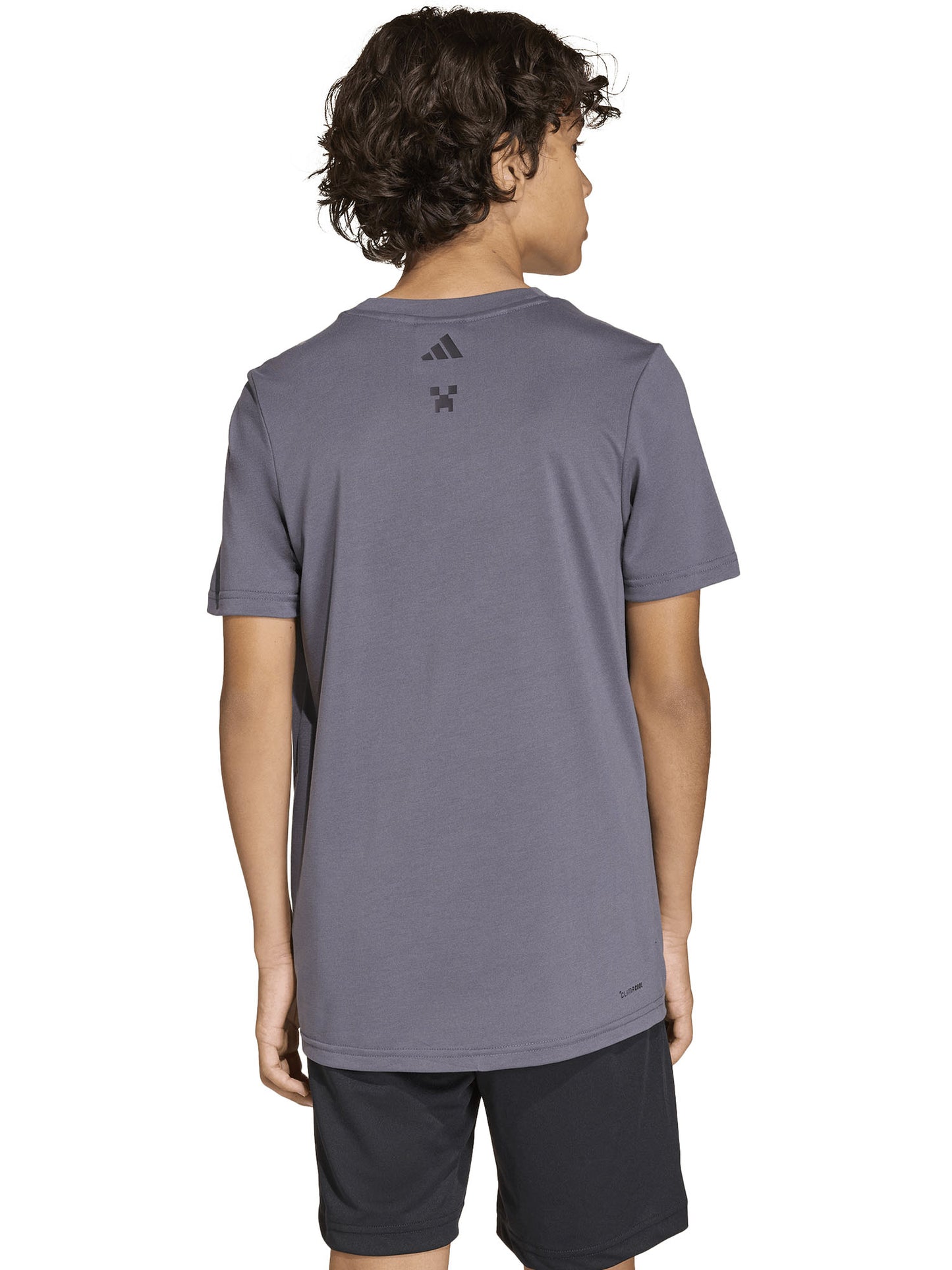 T-shirt training bimbo/a Adidas Minecraft grigia