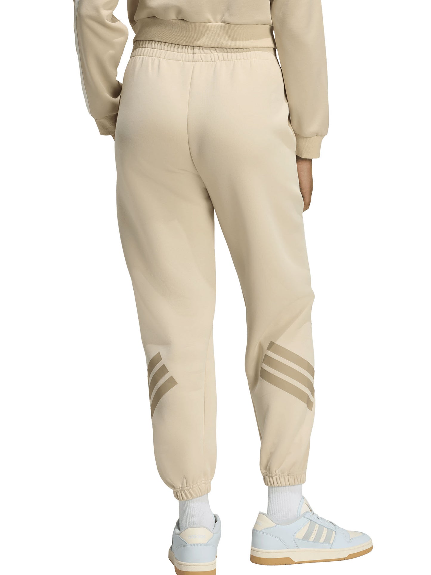 Pantaloni sportivi beige Adidas Future Icons 3-Stripes da donna