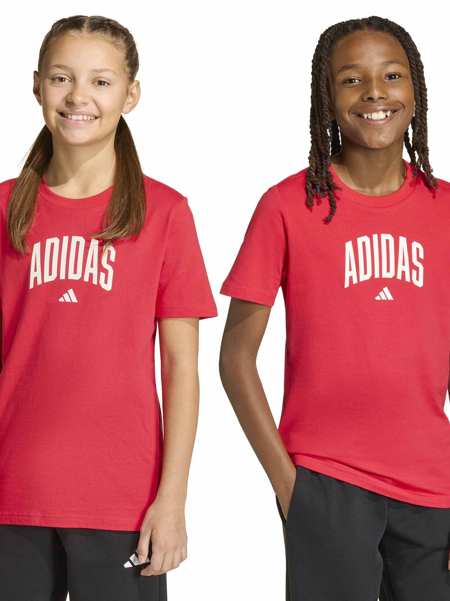 T-shirt Collegiate Graphic Adidas per bambina rossa