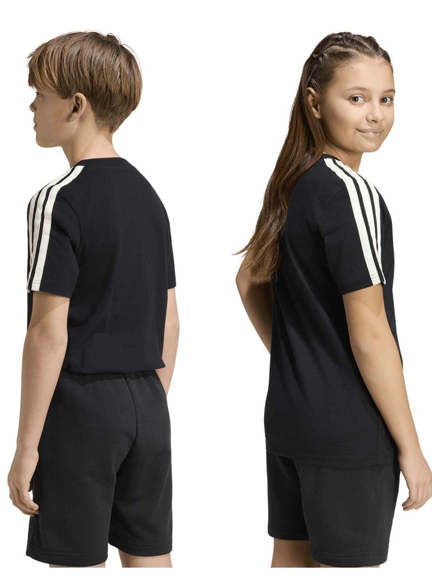 Adidas Collegiate Graphic, t-shirt a maniche lunghe Unisex bambino nero