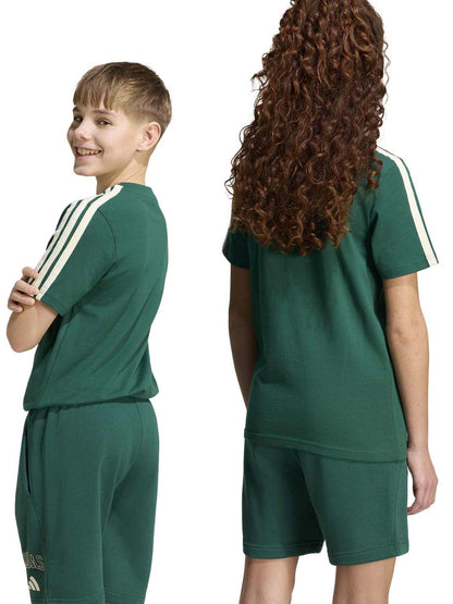 Adidas Colleg, t-shirt a maniche lunghe Unisex bambino verde