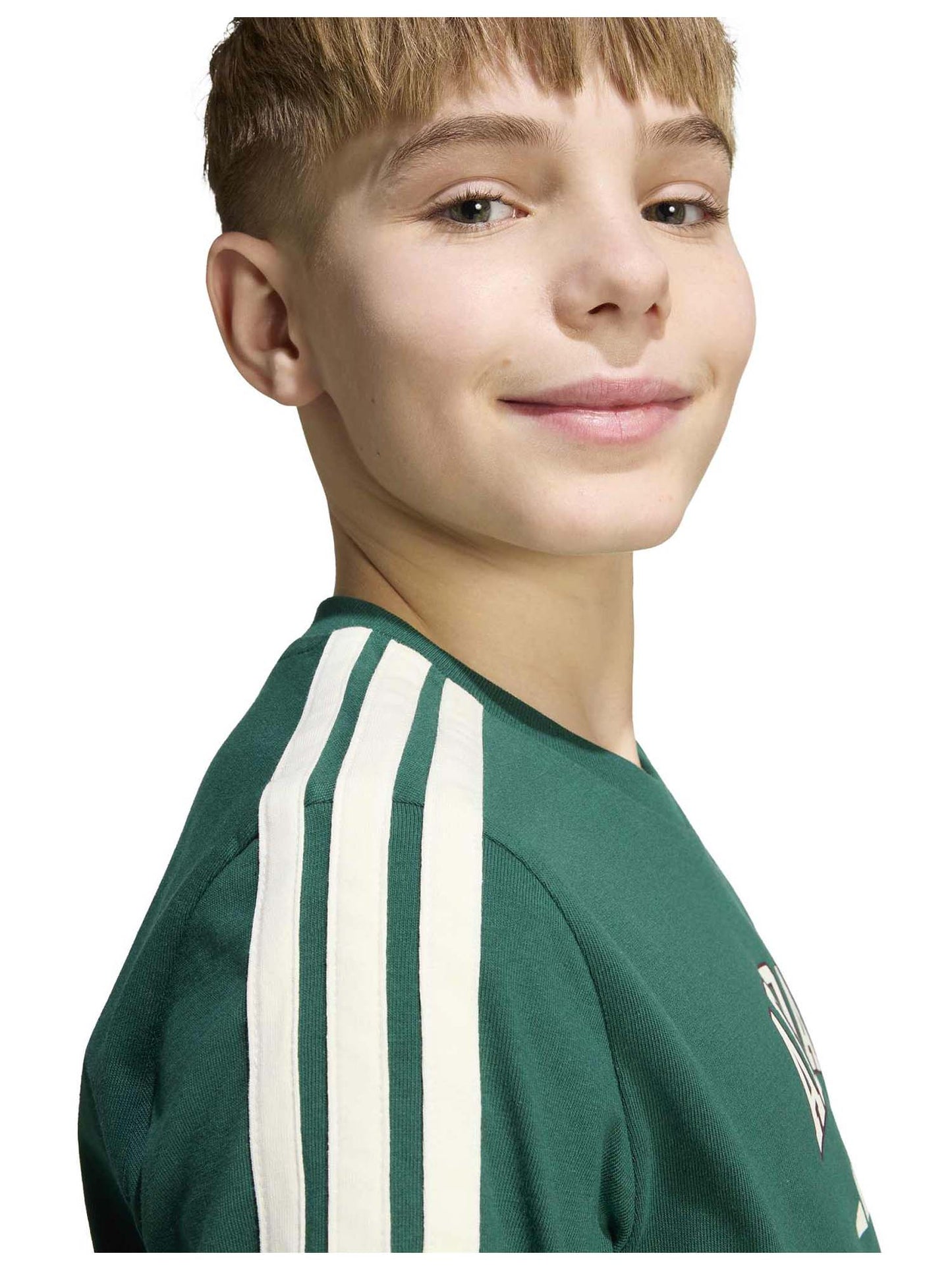 Adidas Colleg, t-shirt a maniche lunghe Unisex bambino verde