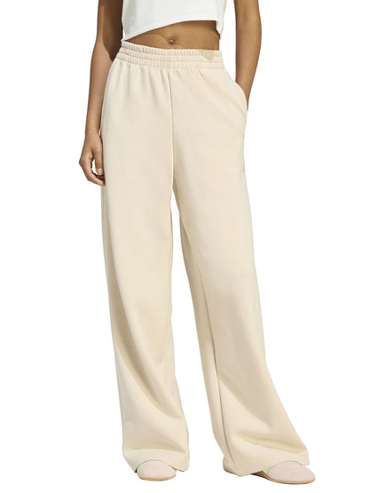 Pantaloni sportivi Soft Lux beige da donna di Adidas