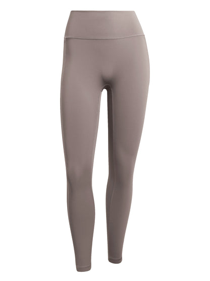 Leggings training Adidas Optime Workout 3-Stripes grigio da donna
