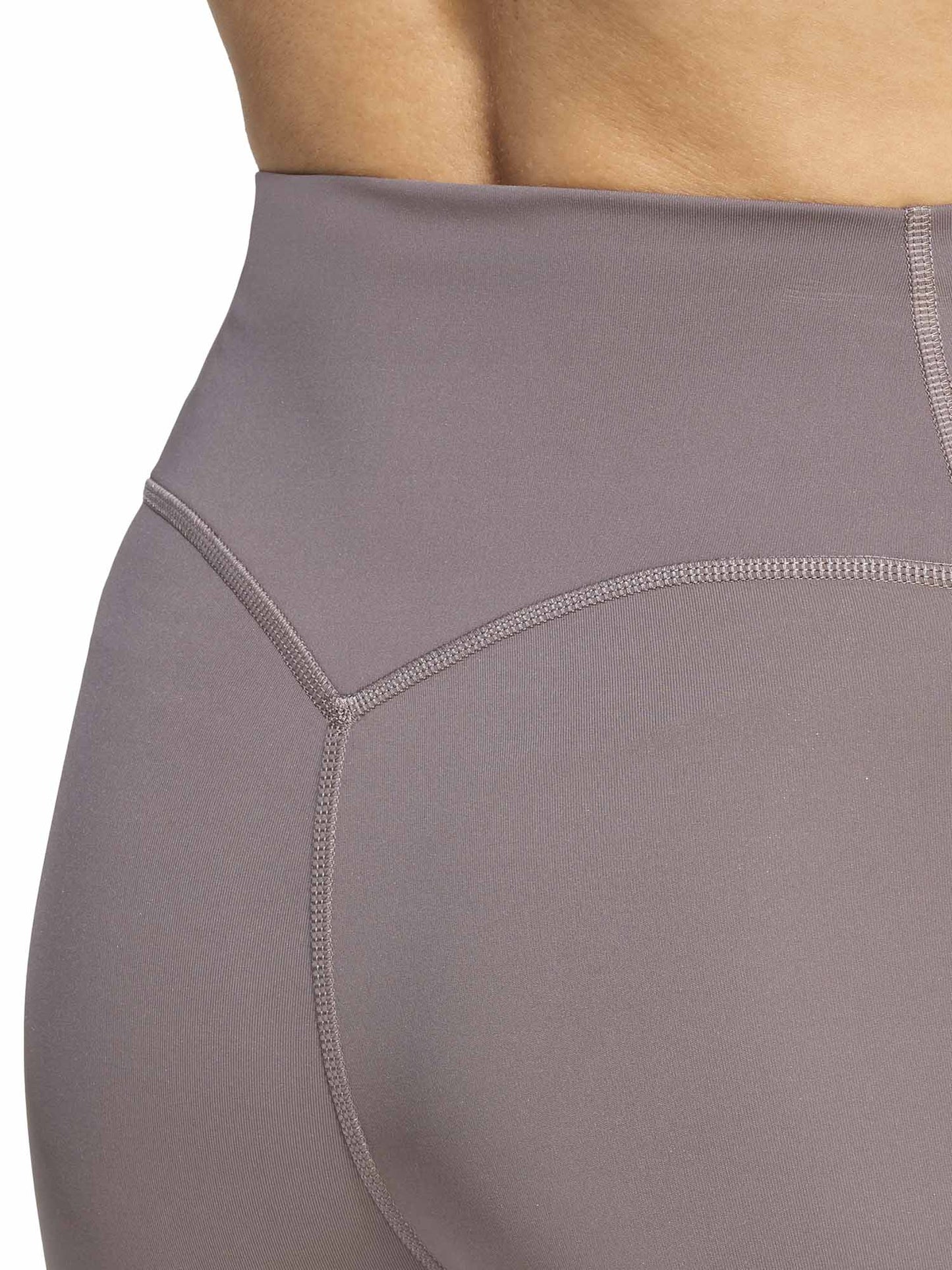 Leggings training Adidas Optime Workout 3-Stripes grigio da donna