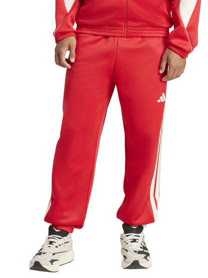 Pantaloni sportivi Adidas Stadium rossi da uomo dal fit regular