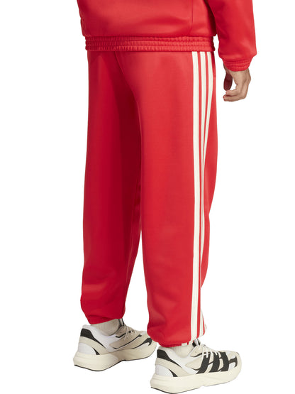 Pantaloni sportivi Adidas Stadium rossi da uomo dal fit regular