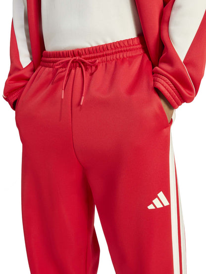 Pantaloni sportivi Adidas Stadium rossi da uomo dal fit regular