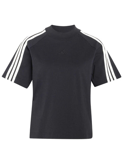 Adidas Kit 3-Stripes, t-shirt maniche corte da donna nera