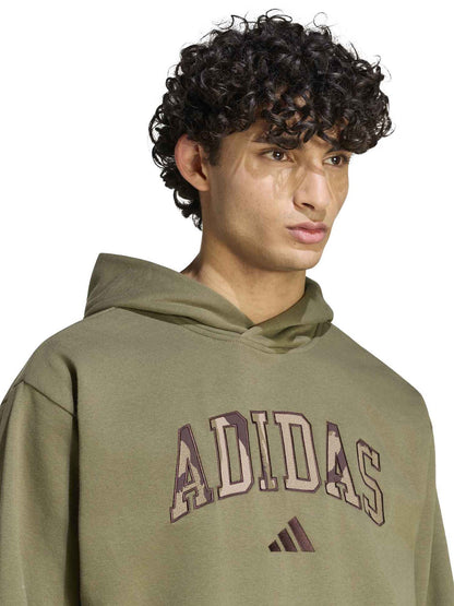 Adidas Seasonal Essentials Camo, felpa da uomo verde
