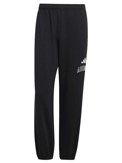 Adidas Seasonal Essentials Collegiate Fleece, pantalone da uomo nero
