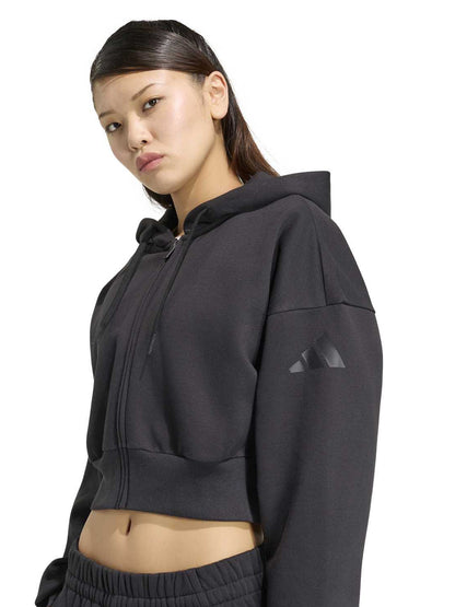 Adidas Essentials Contemporary Fleece, felpa da donna nera