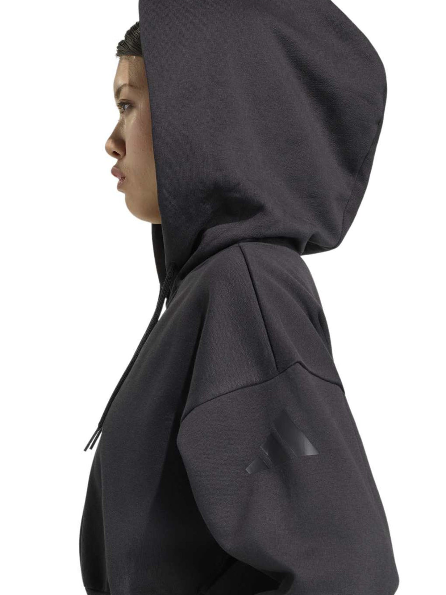 Adidas Essentials Contemporary Fleece, felpa da donna nera