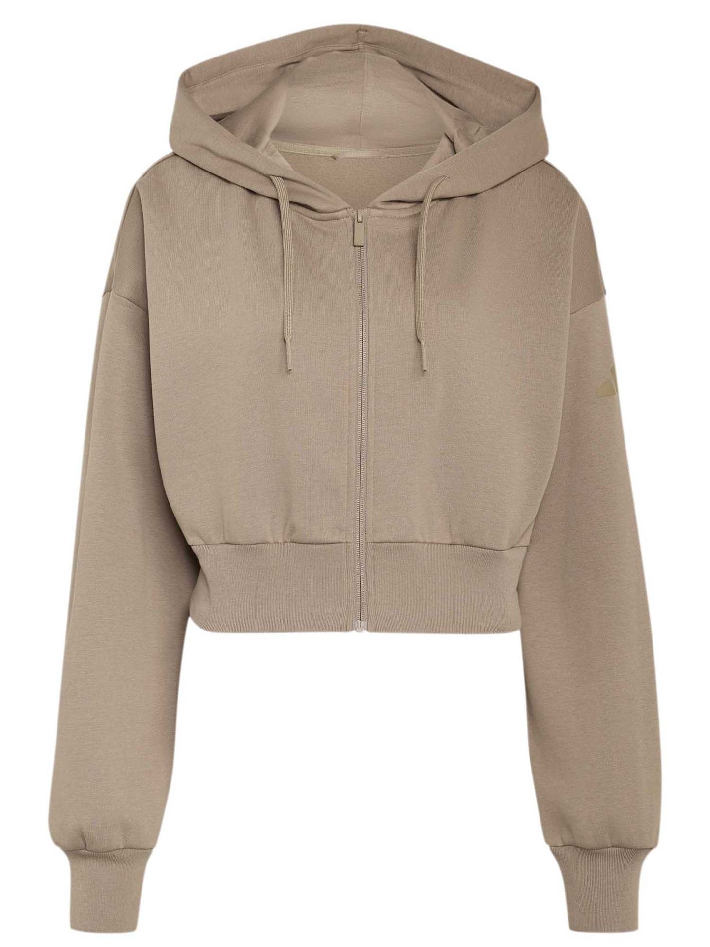 Adidas Felpa Ess Fl, felpa da donna marrone