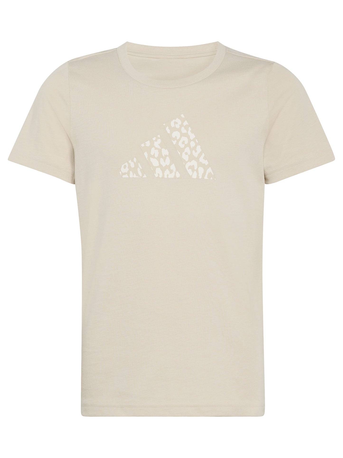 T-shirt beige Adidas a maniche corte per bambina