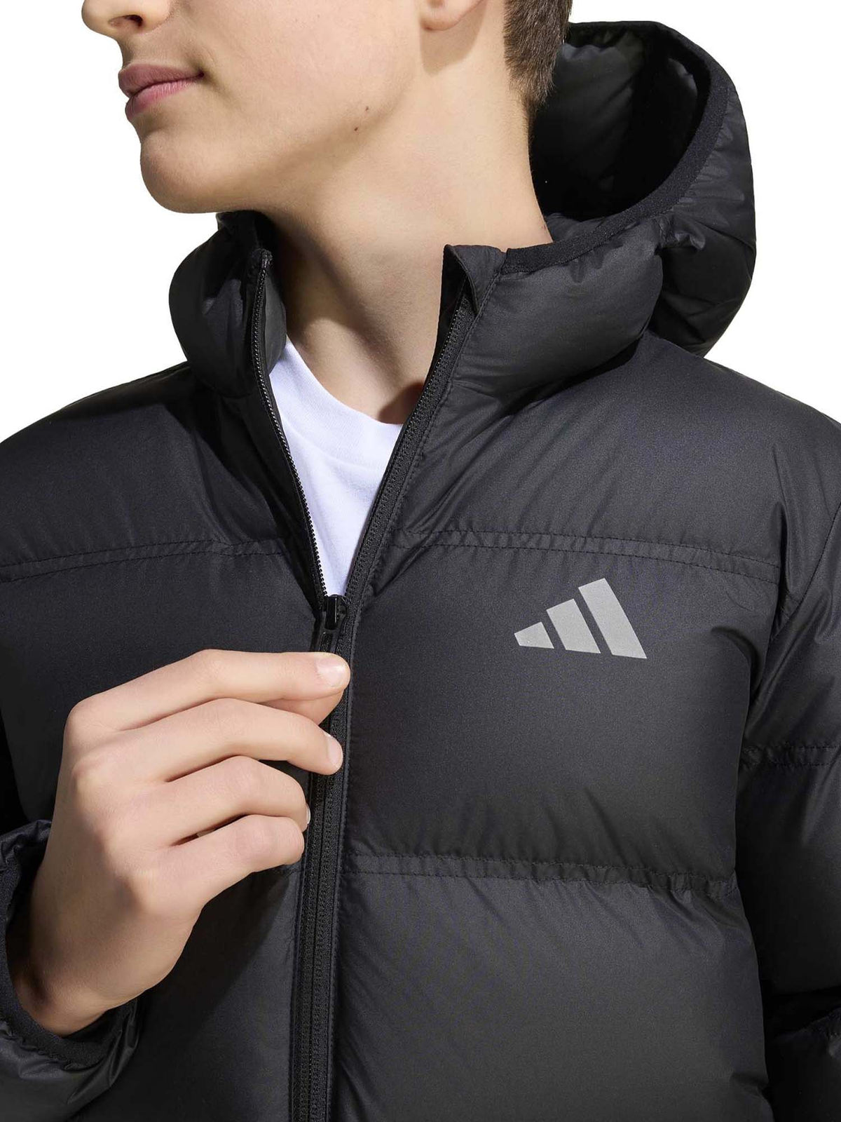 Adidas KH0196 Black, giubbotto unisex bambino nero