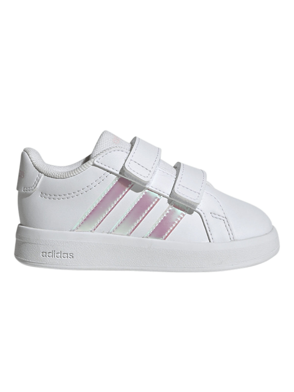 Adidas grand court 2 sneakers td da bambino/a bianco argento