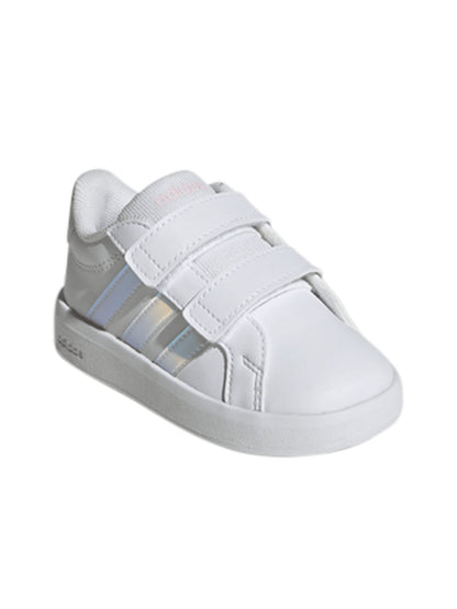 Adidas grand court 2 sneakers td da bambino/a bianco argento