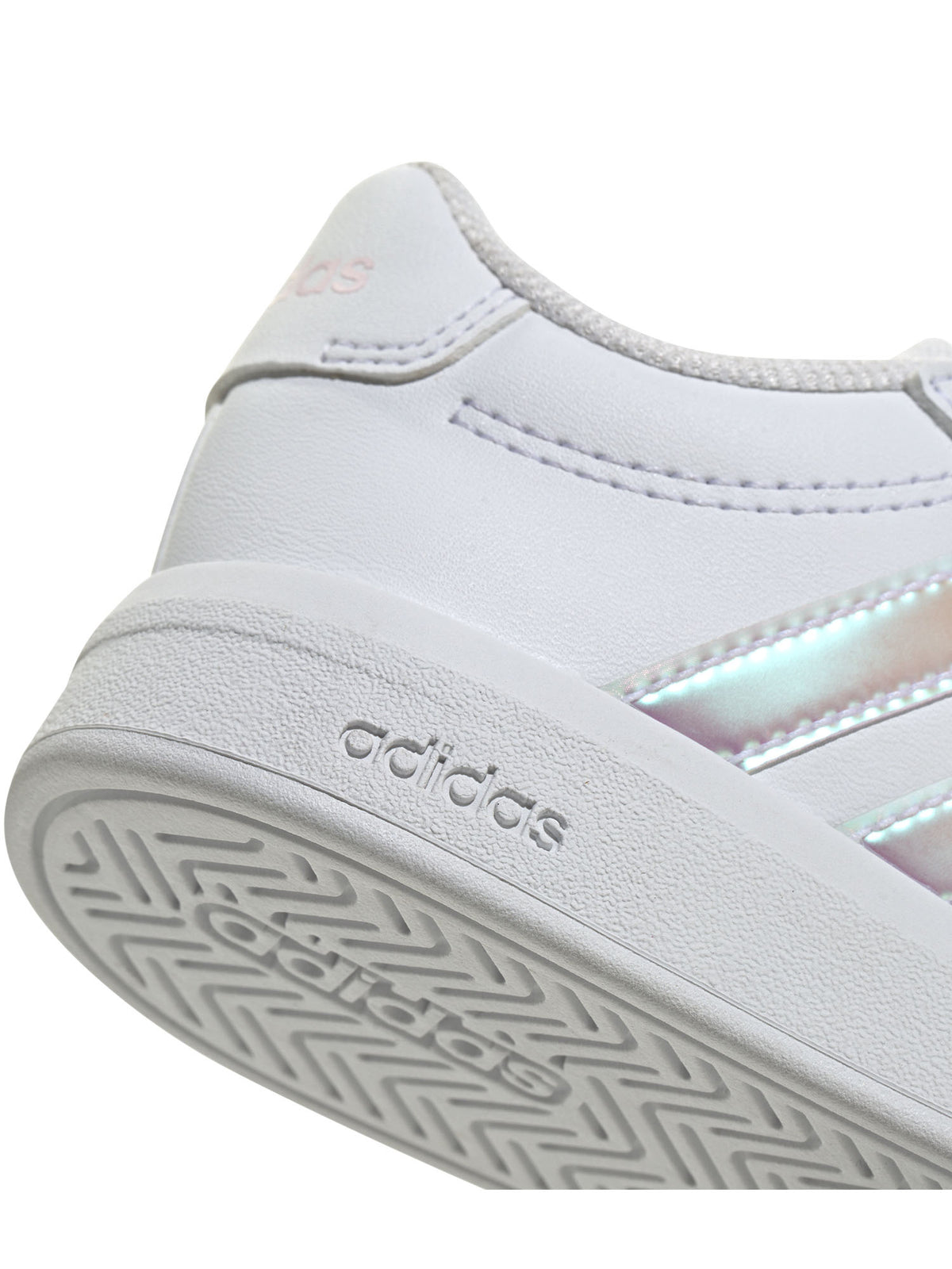 Adidas grand court 2 sneakers td da bambino/a bianco argento