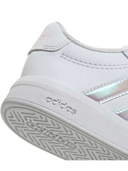 Adidas grand court 2 sneakers td da bambino/a bianco argento