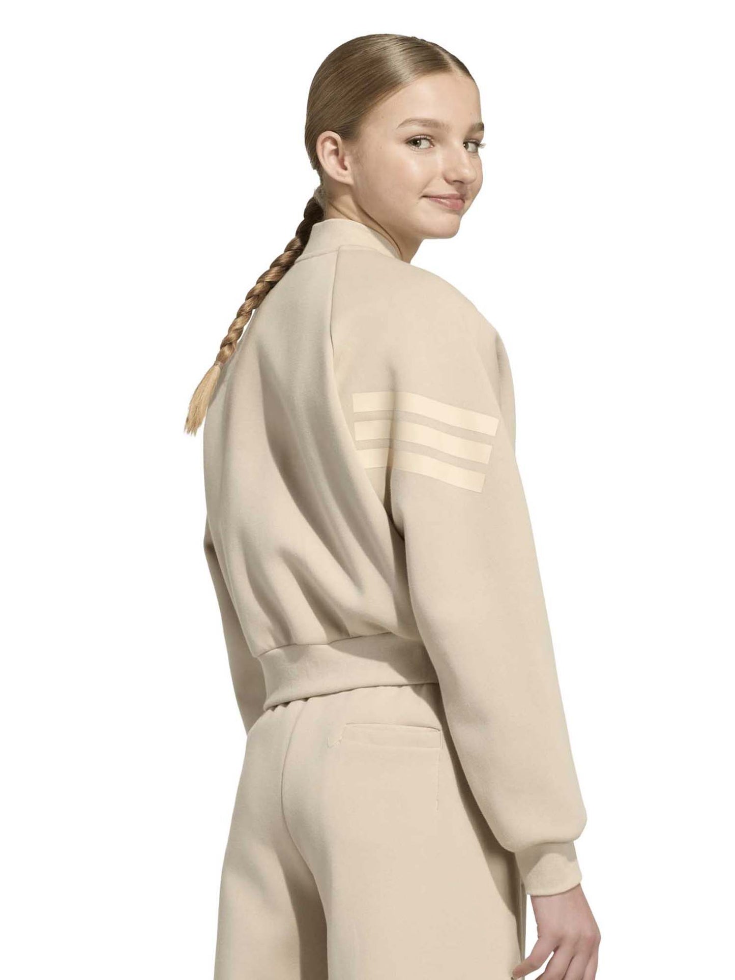 Adidas Kq6121 Khath, felpa Unisex bambino beige