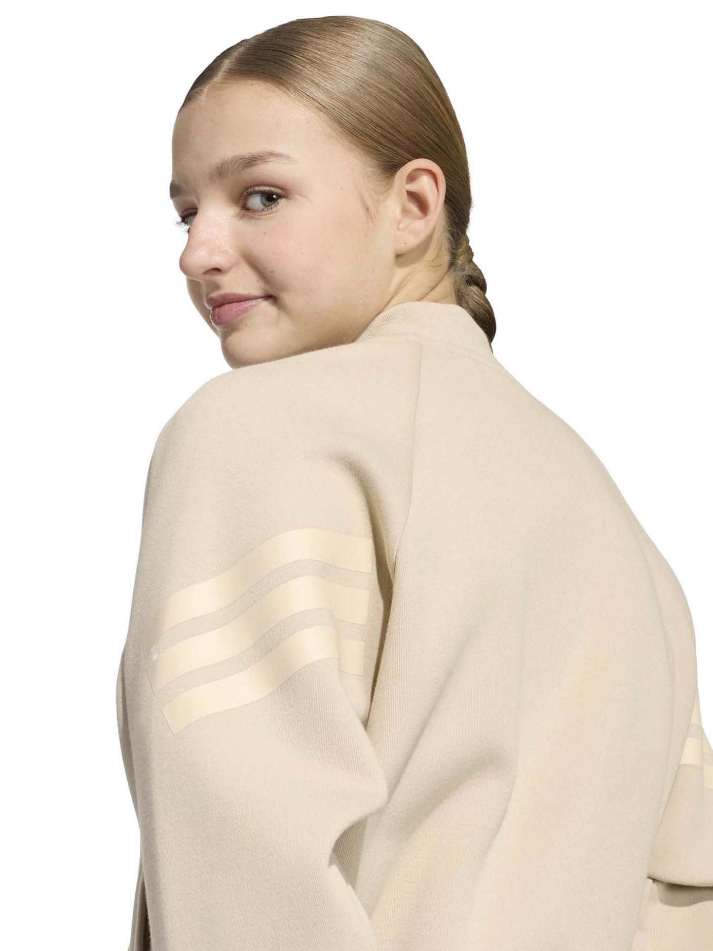 Adidas Kq6121 Khath, felpa Unisex bambino beige