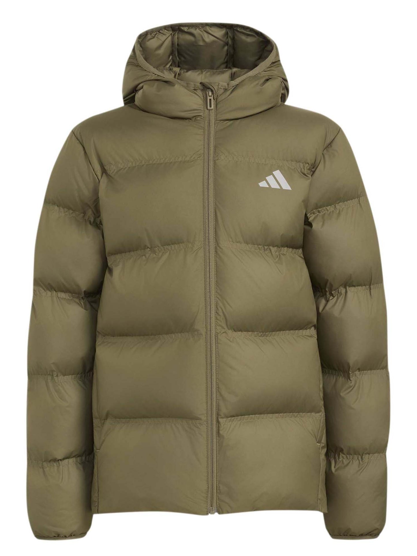 Adidas Synthetic Down Jacket, giubbino Unisex bambino verde