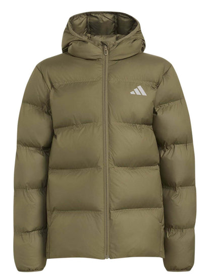 Adidas Synthetic Down Jacket, giubbino Unisex bambino verde
