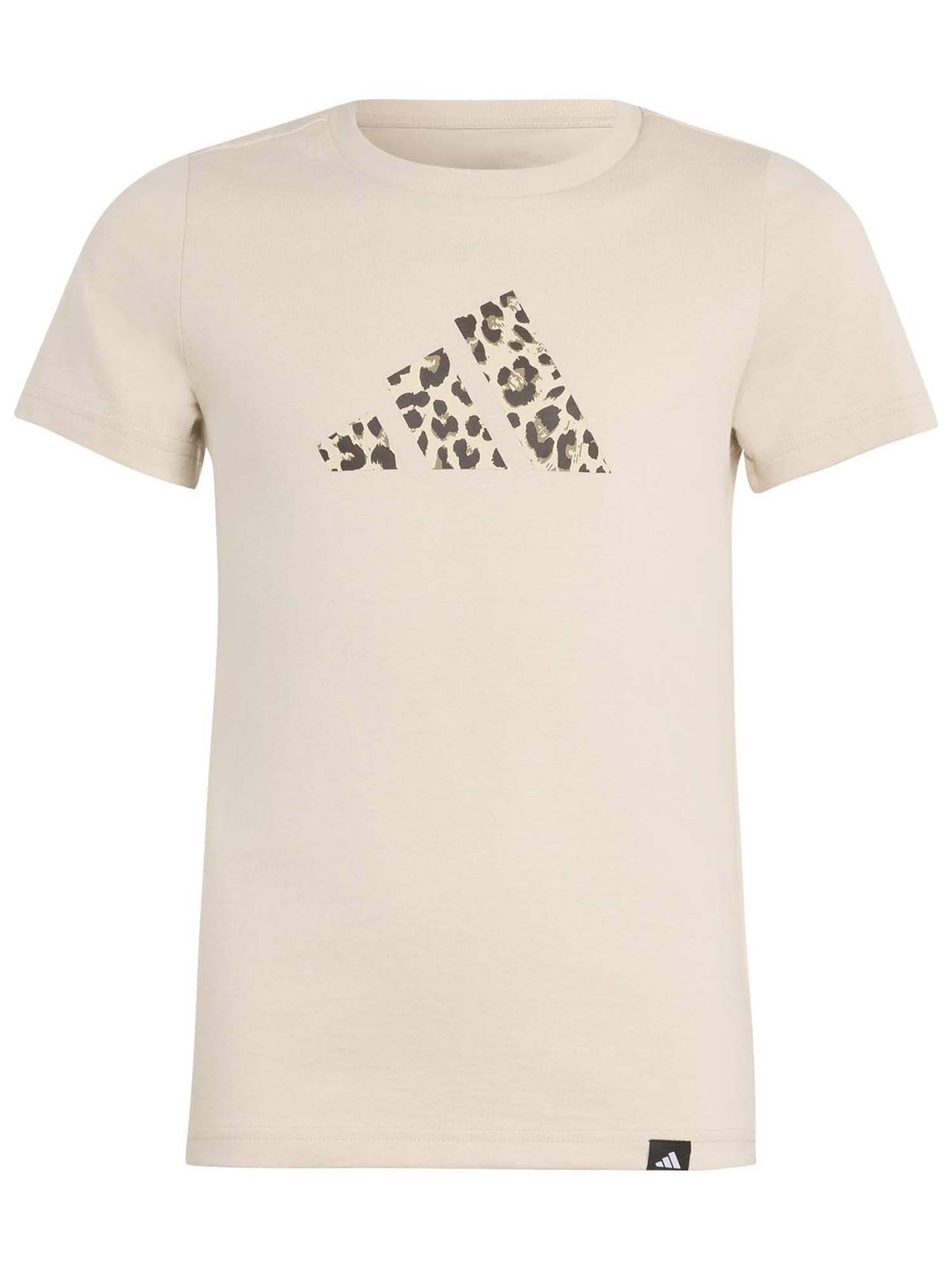 Adidas G. Tee Animal, t-shirt a maniche lunghe Unisex bambino beige